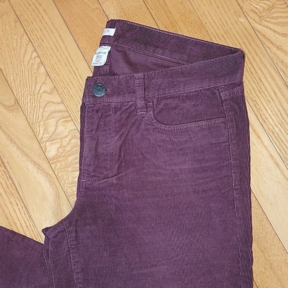 J.Crew Cords Matchstick Burgundy - Picture 2 of 15